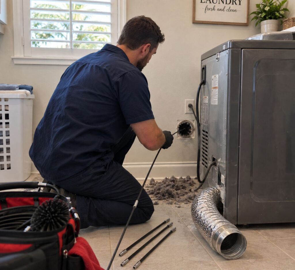 Dryer vent cleaning technician in Bradenton, FL
